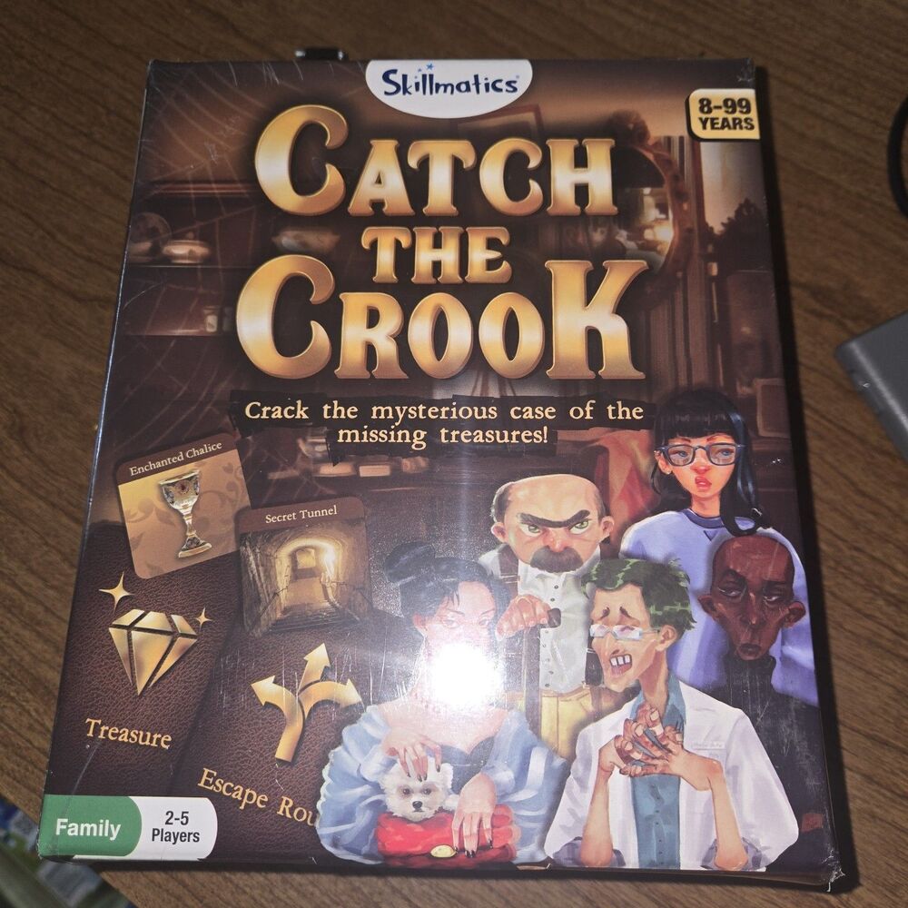 Catch the Crook Mystery Board Game by Skillmatics New Factory Sealed